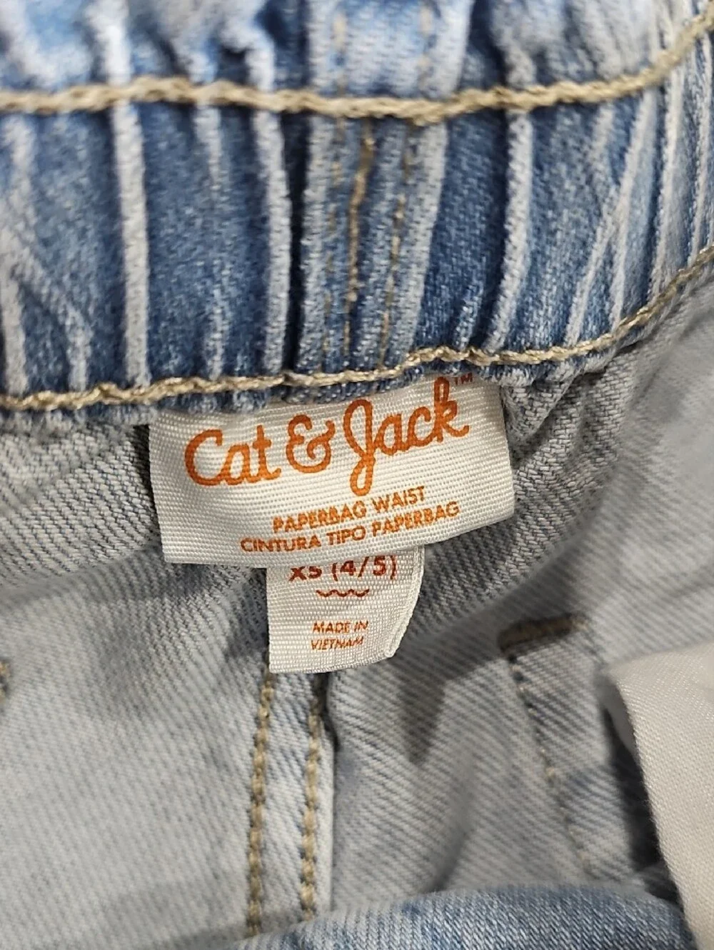 Cat & Jack Light Blue Denim Rolled Cuff Shorts